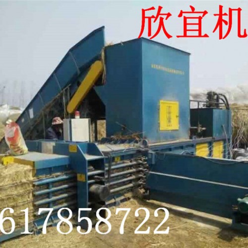 河南欣宜200型棉纱打包机 农作物秸秆打包机 废旧金属打包机简易高效图5
