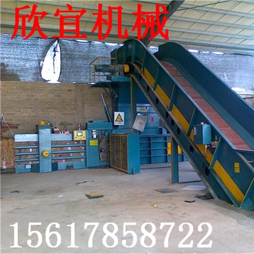 河南欣宜200型棉纱打包机 农作物秸秆打包机 废旧金属打包机简易高效图7