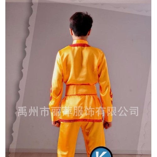 供应少数民族蒙古族男龙武术运动服 腰鼓打鼓秧歌演出服 舞蹈舞台服装图3