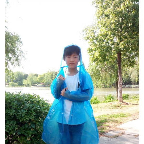 TP-1078型儿童一次性雨衣 全新加厚儿童纽扣雨衣  童雨衣 学生旅游雨衣图5