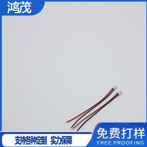 鸿茂_LED灯充电线_电池纽扣2P端子线_定制加工图1