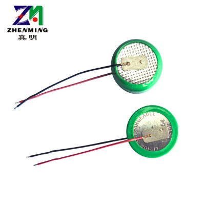 真明zm 3.6V60mAh纽扣电池 LIR1254充电纽扣电池 lir充电锂离子纽扣电池