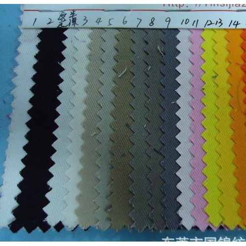 全棉纱卡权棉斜纹布 108*58染色布 全棉纱卡108*58图2