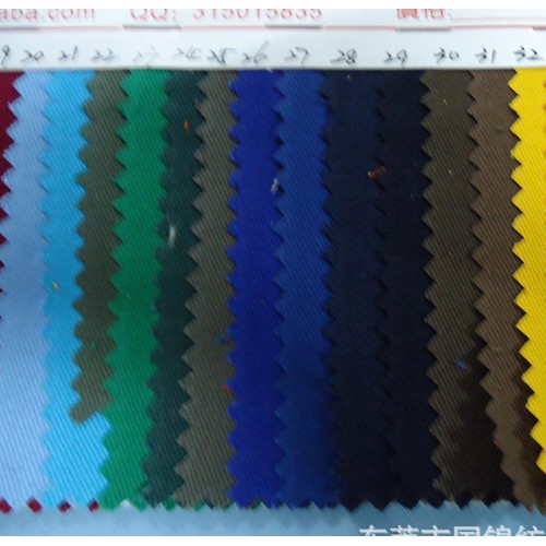全棉纱卡权棉斜纹布 108*58染色布 全棉纱卡108*58图1