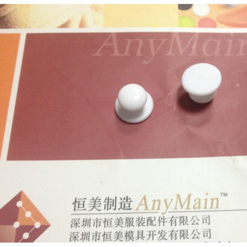 窗帘扣喷珍珠油白色新款纽扣塑胶图3