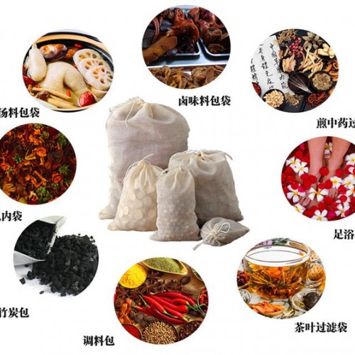 棉纱过滤袋 棉纱滤渣袋 煎中药袋 煲汤调料布袋 纯棉过滤袋图2