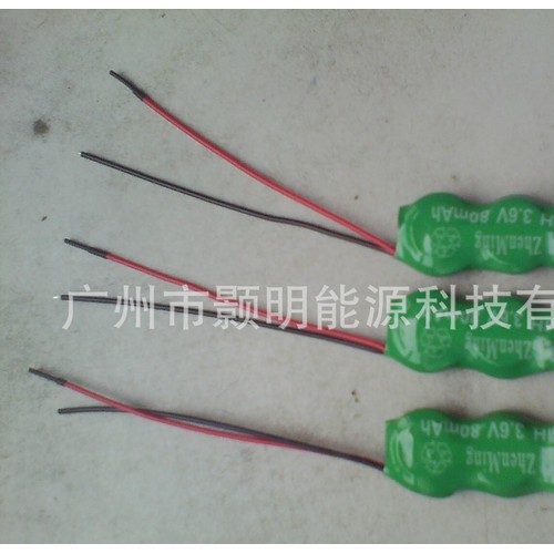厂镍氢扣式电池3.6V80MAH 纽扣充电电池组图3