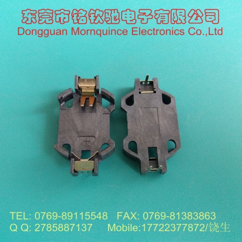 CR2032纽扣电池座,插件式纽扣电池盒 黑色 C2032D061图1