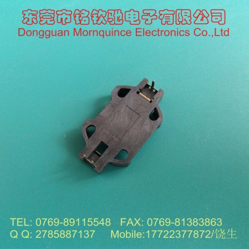 CR2032纽扣电池座,插件式纽扣电池盒 黑色 C2032D061图3