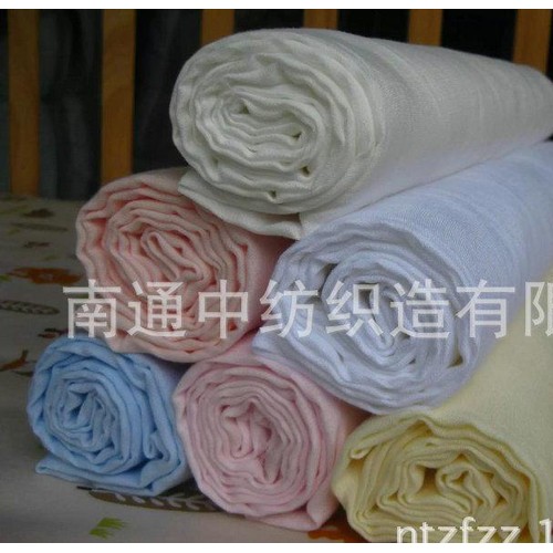 全棉双层纱布 彩棉印花纱布面料 精梳双层棉纱布面料图3