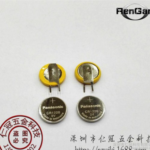 松下CR1220 3V纽扣电池 工业包装Panasonic锂锰电池 带焊脚图1