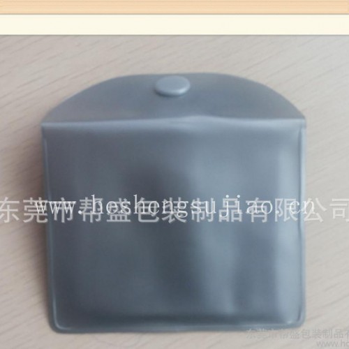 PVC有色塑胶纽扣袋 五金软胶包装袋  防水按扣包装袋图2