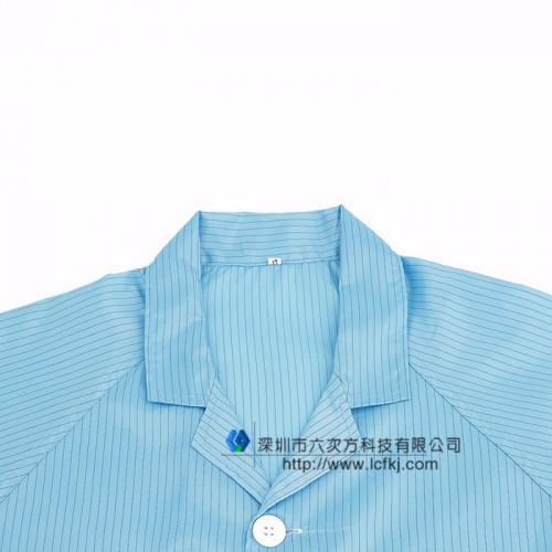 **防静电大褂防静电无尘衣大褂无尘服防尘服静电服纽扣大褂图5