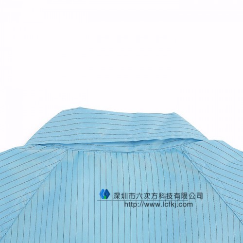 **防静电大褂防静电无尘衣大褂无尘服防尘服静电服纽扣大褂图4