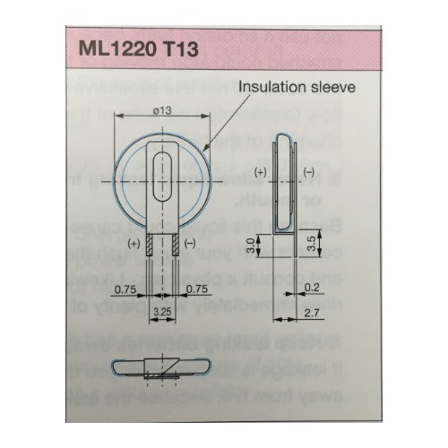 maxell品牌万胜ml1220纽扣电池/万盛ml1220-t20可定制焊脚 原装进口 假一罚十图2