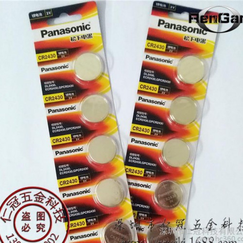 100%原装Panasonic 松下CR2430 纽扣电池 3V锂电池 现货可直接拍图1