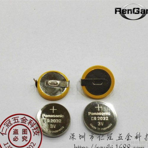 松下Panasonic原装3V纽扣电池CR2032 CR2025 CR2016 带焊脚图2