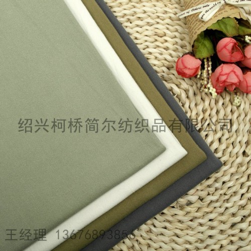 现货全棉纱卡 水洗全棉弹力纱卡图6