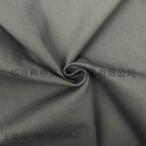 现货全棉纱卡 水洗全棉弹力纱卡图3
