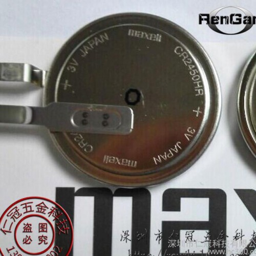 100%原装Maxell万胜 CR2450HR 3V 550MAH 耐高温纽扣电池 带焊脚图2