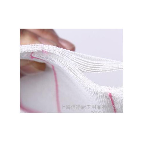 供应倍净A-10不沾油棉纱洗碗巾 8层密图2