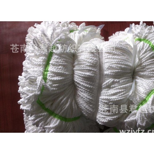 专业生产各种拖把 超细纤维拧水拖 棉纱拧水拖 塑料棉纱拖把头图2