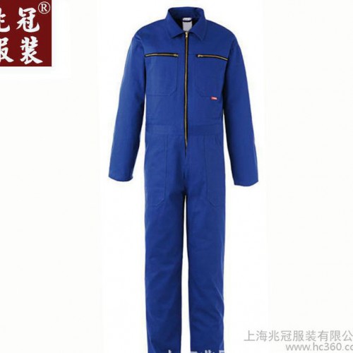 全棉连体工作服,船员连体工作服,加厚涤棉纱卡定做图2