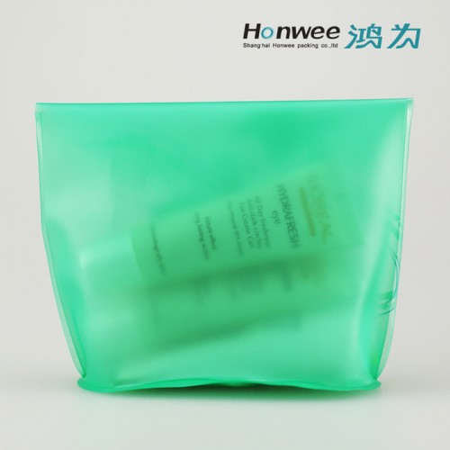 高频环保绿色EVA树脂纽扣包 塑料eva化妆品小样纽扣袋子定制图2