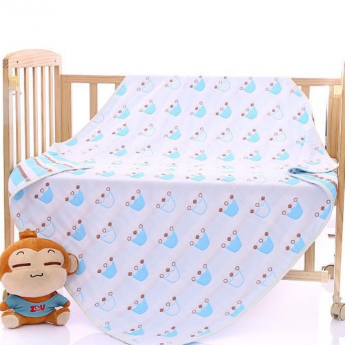 6层纯棉纱布115*115婴幼儿童被全棉浴巾高阳直销盖毯吸水图3
