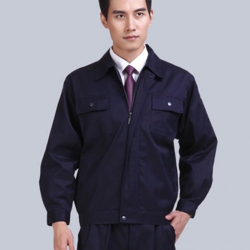 成都春秋工作服套装供应，秋季纯棉双层工作服，帆布工作服，涤棉纱卡工作服
