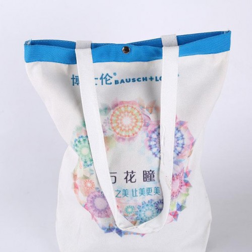 纽扣棉布袋订制精美 化妆品外包装来图印制手提棉布袋图3