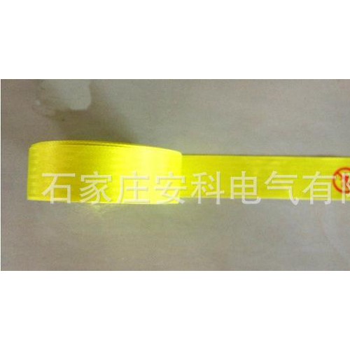 帆布警戒带 棉纱布100m荧光警戒线 施工隔离带 护栏带 荧图3