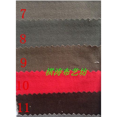 108*56/16*12斜纹磨毛全棉布 纯棉纱卡面料风衣帽子布料 全工艺活性环保长车染色 布面轻磨毛纱卡图4