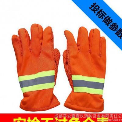 消防防护手套  阻燃隔热防水 **棉纱料 消防救援工具