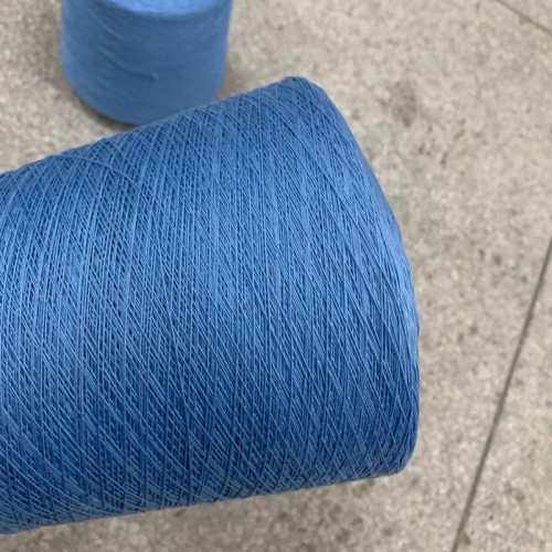 色纱现货 针织棉纱线染色 精梳40s/1紧密赛络纺图1