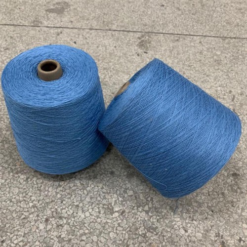 色纱现货 针织棉纱线染色 精梳40s/1紧密赛络纺图2