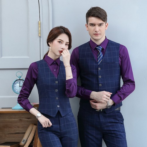 虎派男女职业装定制 男士商务休闲西服套装批发 西装定制价格 女款高定西装订做 房地产工装刺绣logo图2