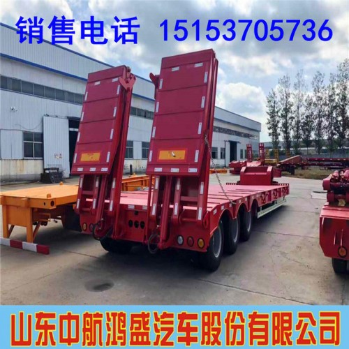 江西装载50-60吨低平板半挂车 市场报价图2