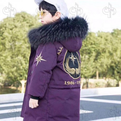 2019新款秋冬季男女快乐羽琪品牌折扣童装羽绒服图2