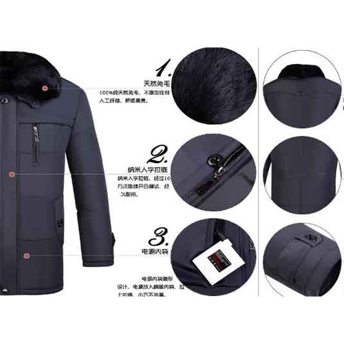 达科 羽绒服 防静电 防寒 阻燃 智能温控加热羽绒服图2