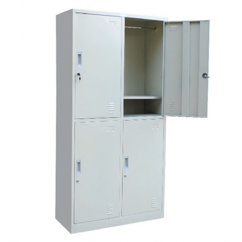 恒富家具_铁皮更衣柜_铁皮衣柜_价格合理工厂员工鞋柜宿舍六门铁皮更衣柜浴室带锁储物柜四门换衣柜子图2
