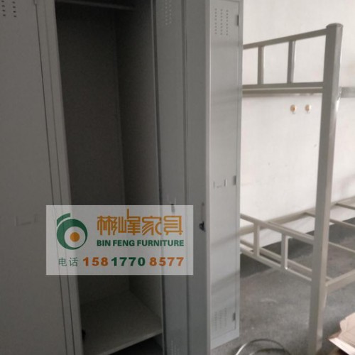 铁皮双门衣柜加厚学校衣柜二门衣柜2人用衣柜员工铁皮衣柜工衣柜图3