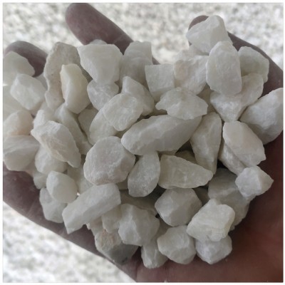 辰洋批发白石子 山西装饰造景用染色石子 白色石子批发