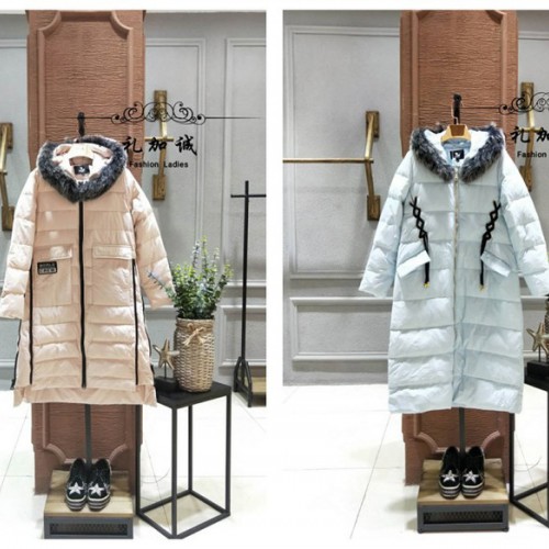 毛领羽绒服品牌折扣店女装折扣货源图7
