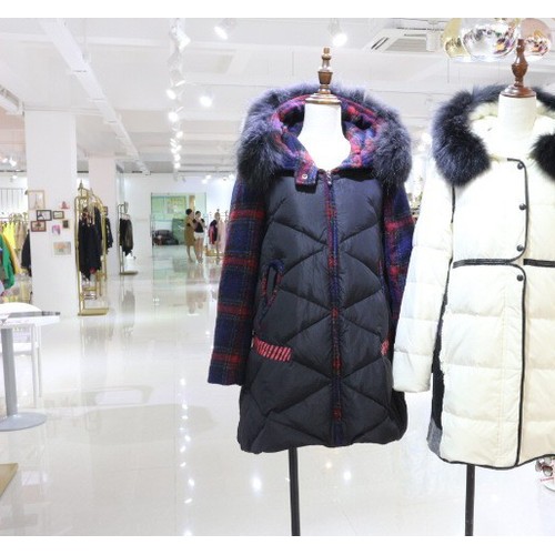 杭州品牌埃文冬装年轻时尚库存羽绒服库存品牌折扣女装折扣店货源图2