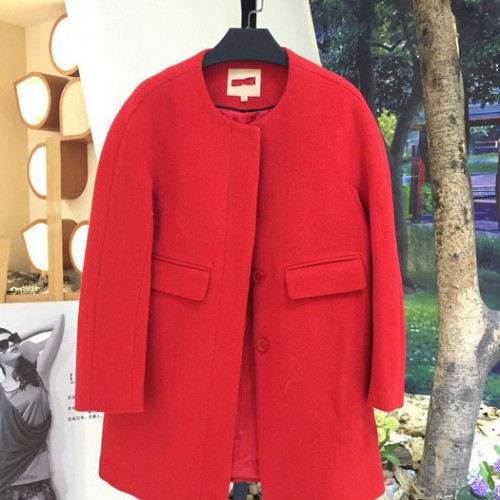 知名女装简约风情品牌折扣批发 冬装呢料连衣裙羽绒服库存尾货批发图8