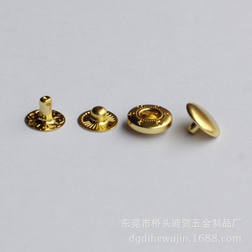 服装行业羽绒服上用的四合扣急钮图1