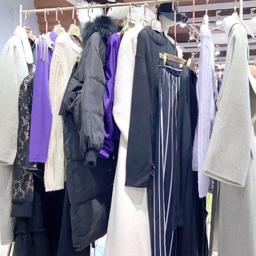 品牌女装折扣诱货白鸭绒羽绒服直播间拿货渠道图2
