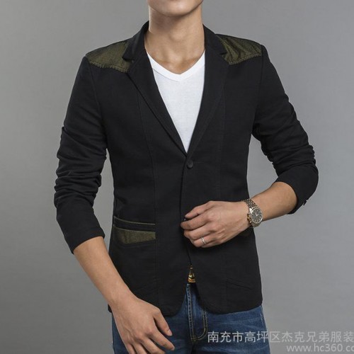 韩版男小西装 时尚男西服 男休闲品牌西装 男士修身长袖小西装图3