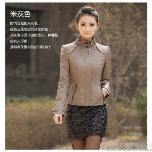 PU皮衣男女服装图4